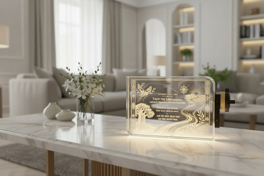 Personalized keepsakes - Rectangular glass art and award