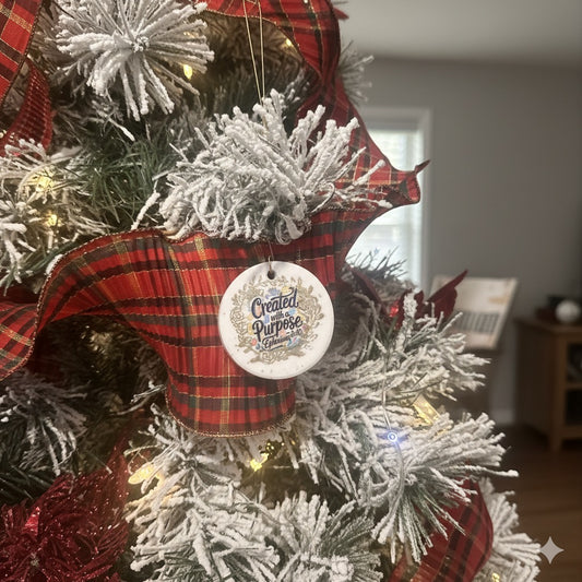 Handcrafted jesmonite inspirational Keepsake (Christmas ornaments) – Faith & Grace Collection