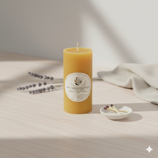 Beeswax Pillar Candle