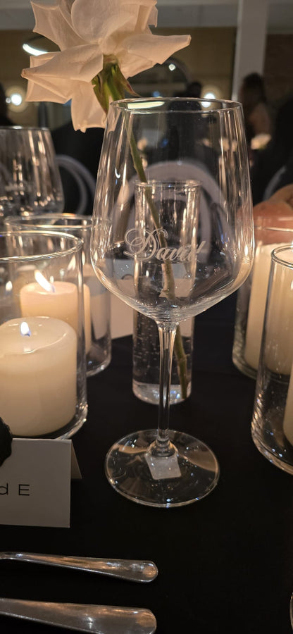 Laser Engraving service - Wine glass